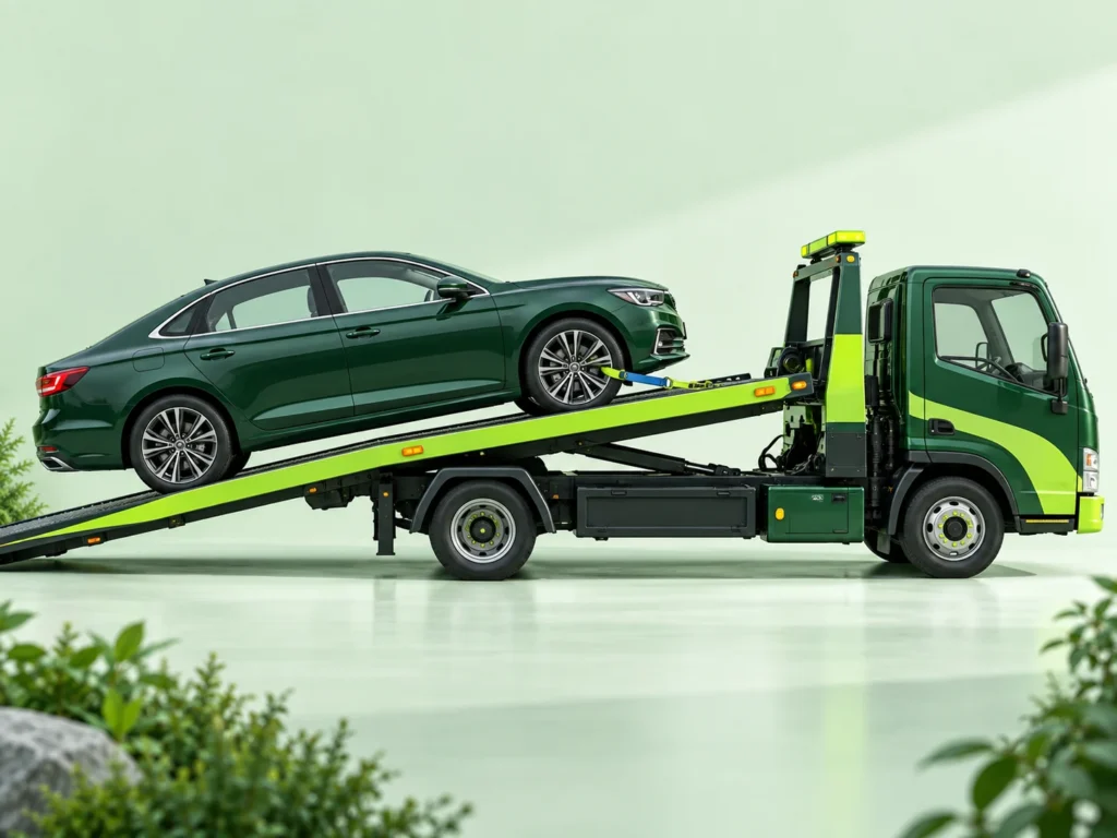 Car removal service illustration