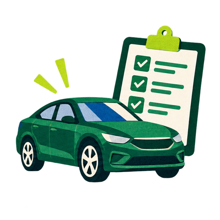 Illustration of submitting vehicle details